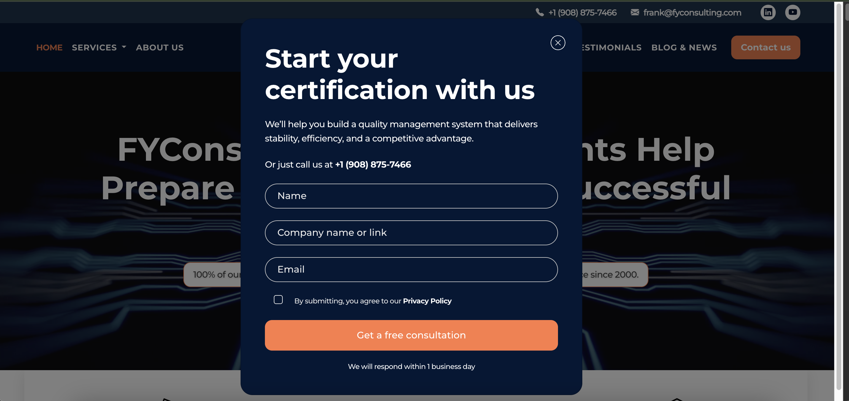 FY Consulting кейс